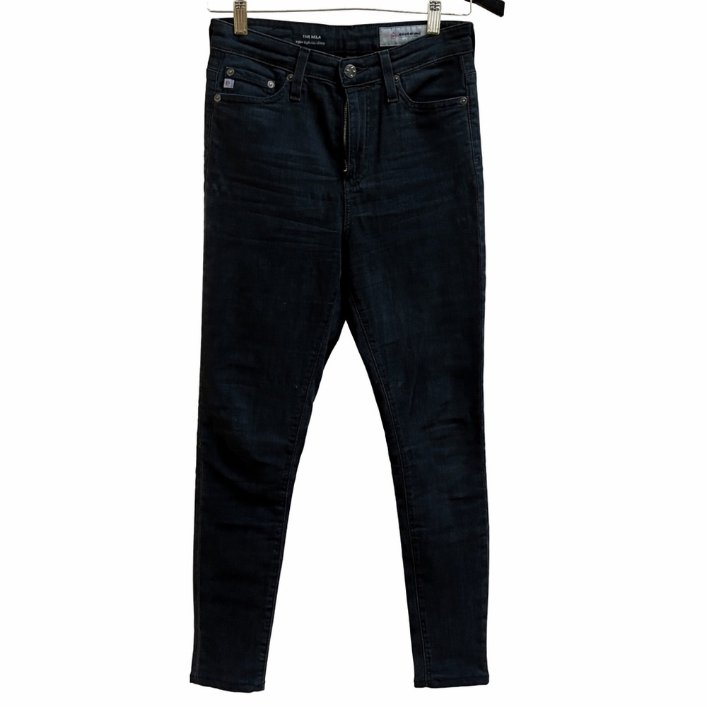 AG Adriano Goldschmied Ag-Ed The Mila Super High Rise Skinny Jeans 24R Black